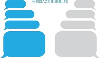 Message bubbles icons. Design for chat. Vector message tablog. Vectone graphics on a white background in a flat style for web sites and advertising big boards