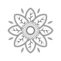 Creative vector design, Simple mandala flower for decorative or background.