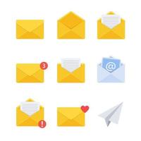 Message icon. New incoming message email icon vector. flat style vector