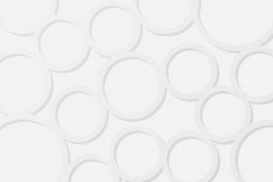 White Abstract Circle Geometric Background vector