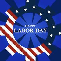 Flat Happy Labor Day Background vector