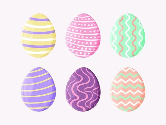 Hand Drawn Easter Egg Elements