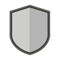 blank shield emblem vector design