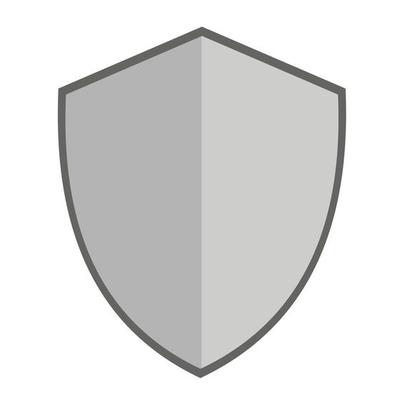 blank shield emblem vector design