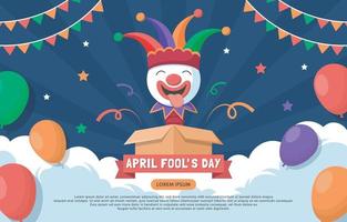 April Fools Day Background vector