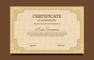 Certificate of Achievement Template vector