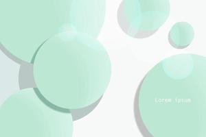 Abstract background with 3d circles. vector