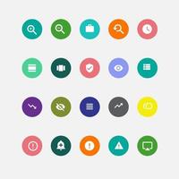 conjunto de iconos modernos de líneas finas. esbozar signos aislados para móviles y web. pictogramas de alta calidad. conjunto de iconos lineales de negocios, vector