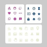 Set of modern thin line icons. Outline isolated signs for mobile and web. High quality pictograms. Linear icons set of business, vector