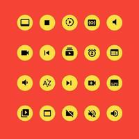 Communication and contact ui icons Design vector