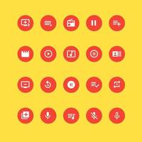 Communication and contact ui icons Design vector