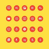 Communication and contact ui icons Design vector