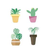 Set of plants. vector