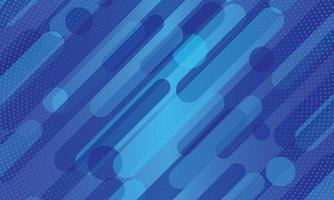 Abstract blue rounded lines with halftone background. vector