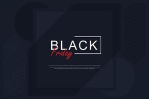Black friday banner background with flat style. Vector. vector