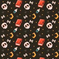 Abstract halloween pattern design background. Vector. vector