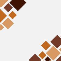 Abstract brown geometric rectangles frame background. Vector illustration.