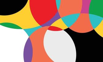Fondo de círculo colorido abstracto