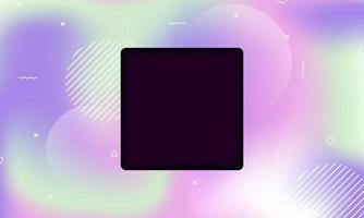 Abstract colorful with memphis element and space for text. vector