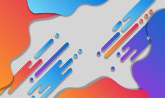 Abstract colorful gradient fluid background. vector