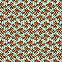 Flat design psychedelic groovy background. vector