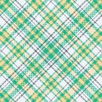Tartan plaid pattern with texture and retro color. vector