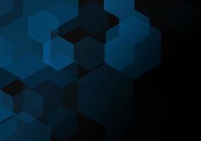 Abstract blue hexagonal background. Vector illustration.