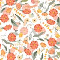 Abstract flower pattern background. Vector. vector