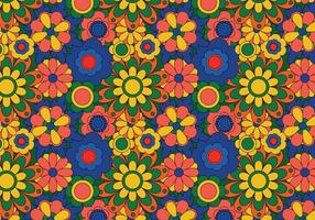 Abstract groovy floral pattern background. Vector. vector