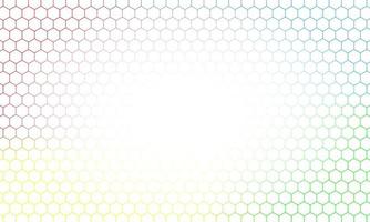Fondo hexagonal colorido abstracto. vector