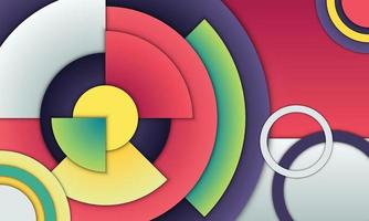 Abstract colorful gradient circle background. vector