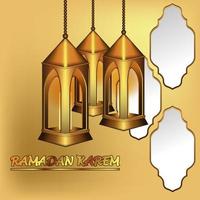 vector illustration ramadan lentern background good for greeting card ramadan, ramadan background content printing etc.