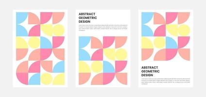 Geometry minimalistic artwork cover with shape and figure. Abstract pattern design style for cover, web banner, landing page, business presentation, branding, packaging, wallpaper vector