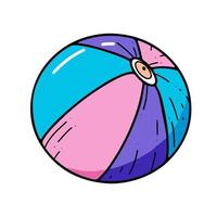 Hand drawn ball doodle. Vector doodle illustration graphic element.