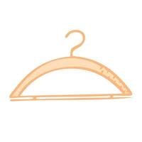 Hanger coatfor clothes. Sewing and fashion designer tools. Vector illustration.