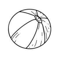 Hand drawn ball doodle. Vector doodle illustration graphic element.
