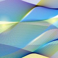 Colorful moving wavy lines. Abstract wave background. Easy to edit design template for your artworks. vector