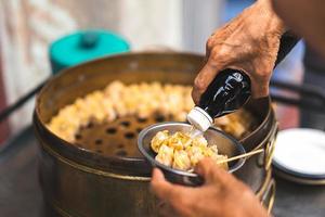 Chinese dumplings at Bangkok chainatown photo