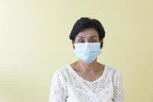 Asian women wear masks to protect against pollution and the Colona virus-19. photo