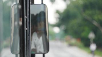 mirror of bus or truck photo