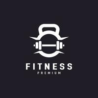 Fitness Gym Barbell Dumbbell Logo Design Inspiration vector