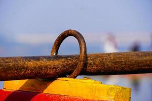 Boat support ring close up image photo