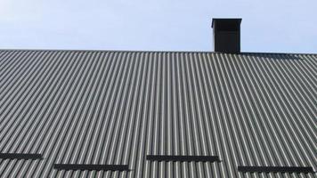 roofing. metal profile. replacement of coating for the house. roof repair photo