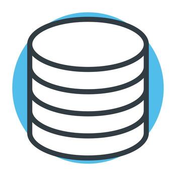 Trendy Database Concepts vector