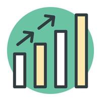 conceptos de gráficos crecientes vector