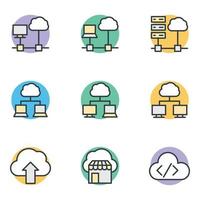 Cloud Uploading Concepts vector