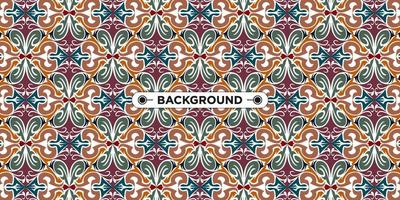 Unique colorful ethnic seamless pattern background vector