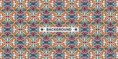 Unique colorful ethnic seamless pattern background vector