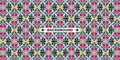 Unique colorful ethnic seamless pattern background vector