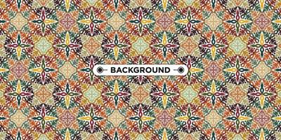 Unique colorful ethnic seamless pattern background vector